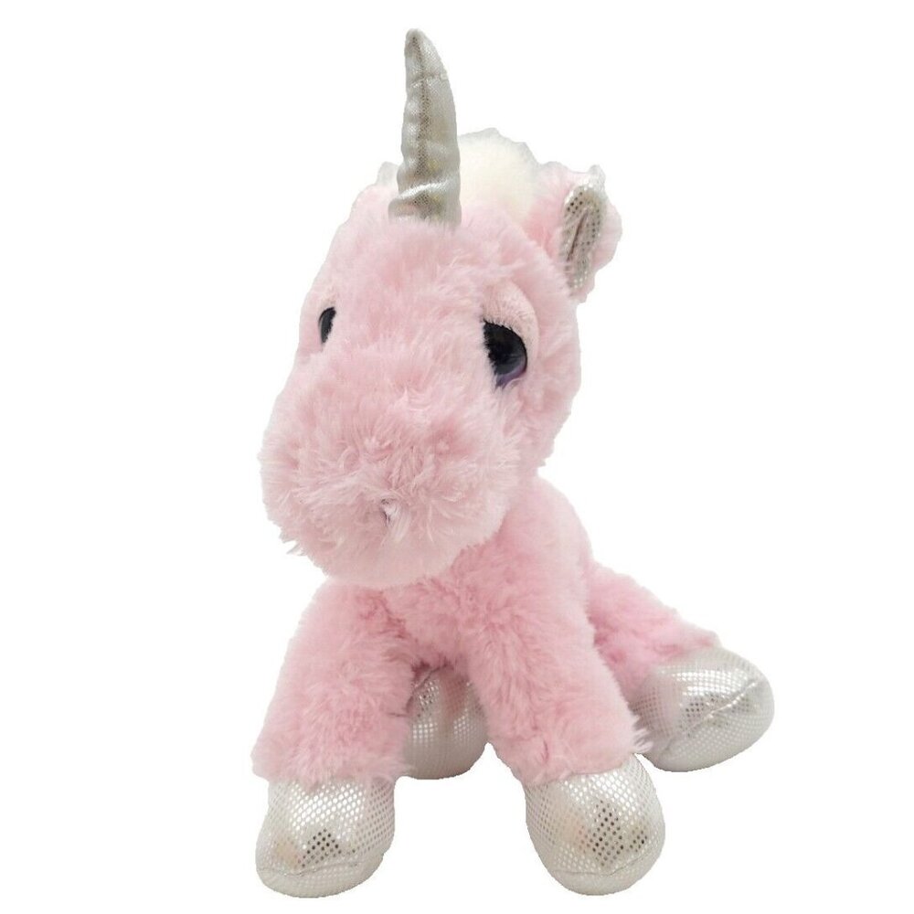 Dreamy Eyes Pink Unicorn Plush Aurora 10” Stuffed‎ Animal Toy #21247 Horse